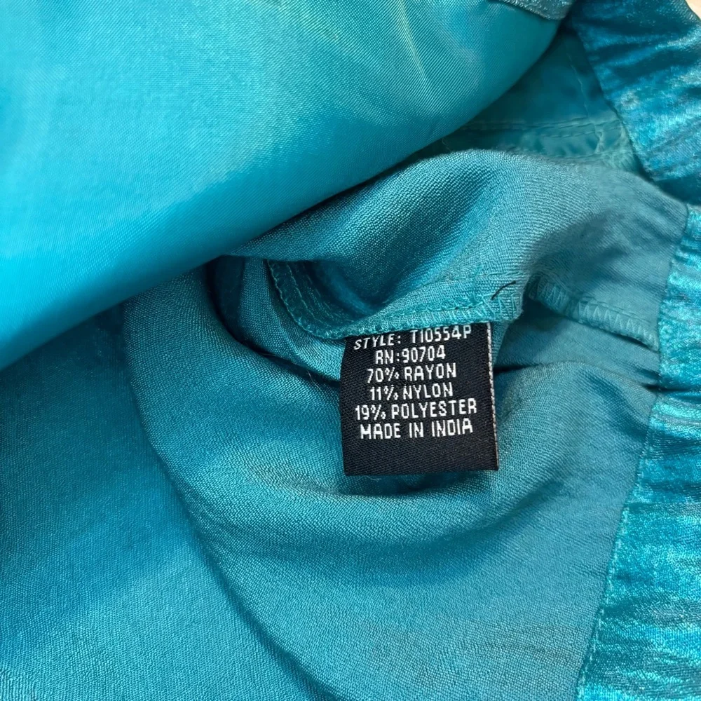 Women's Teal Utility Jacket with Mandarin Collar